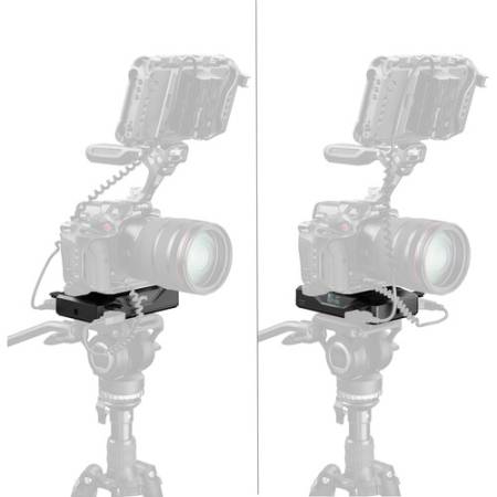 SmallRig 4826 CB75 - podstawa aparatu 2w1, wbudowany akumulator, przykład użycia